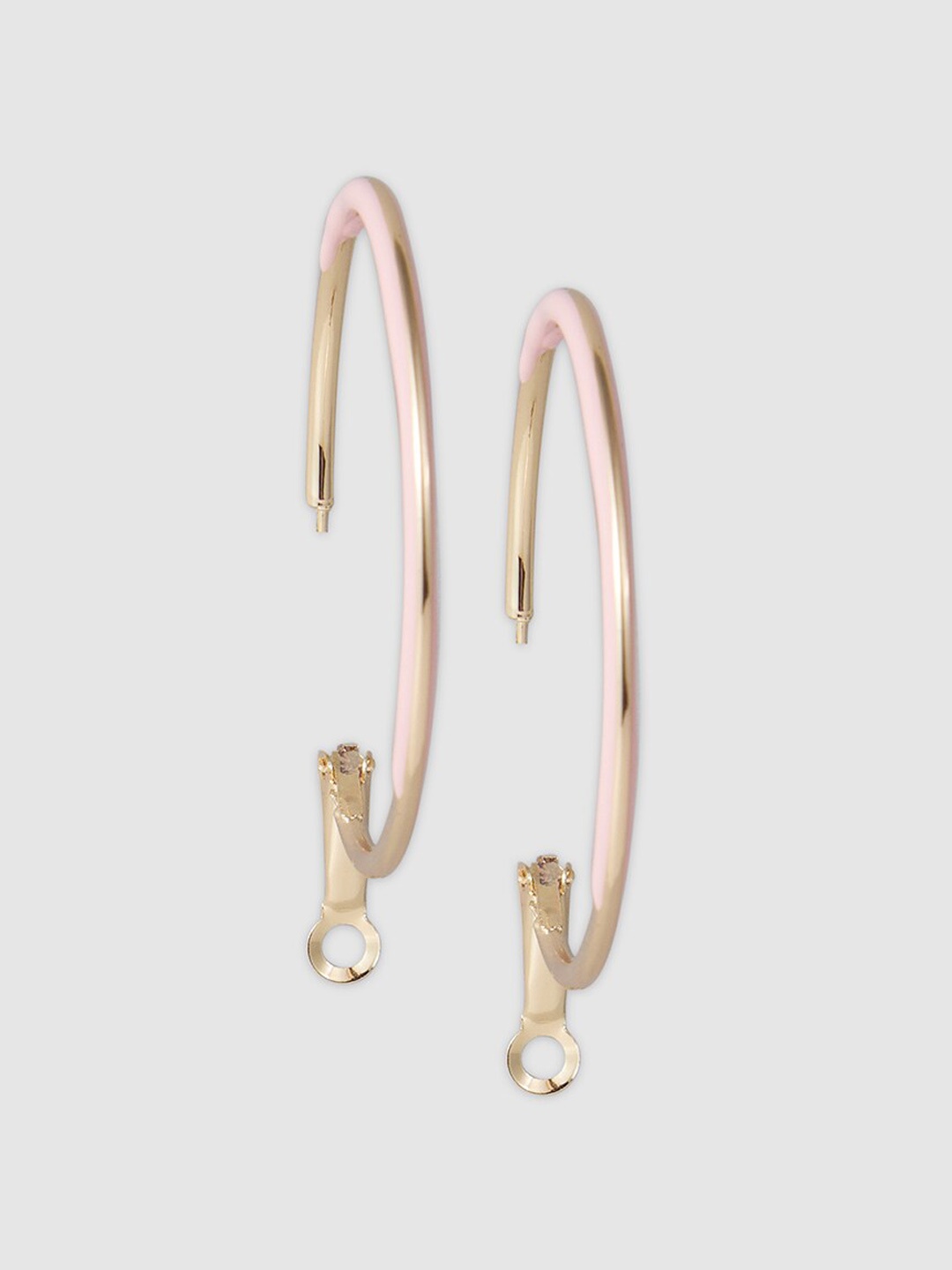

Globus Rose Gold-Plated Circular Hoop Earrings