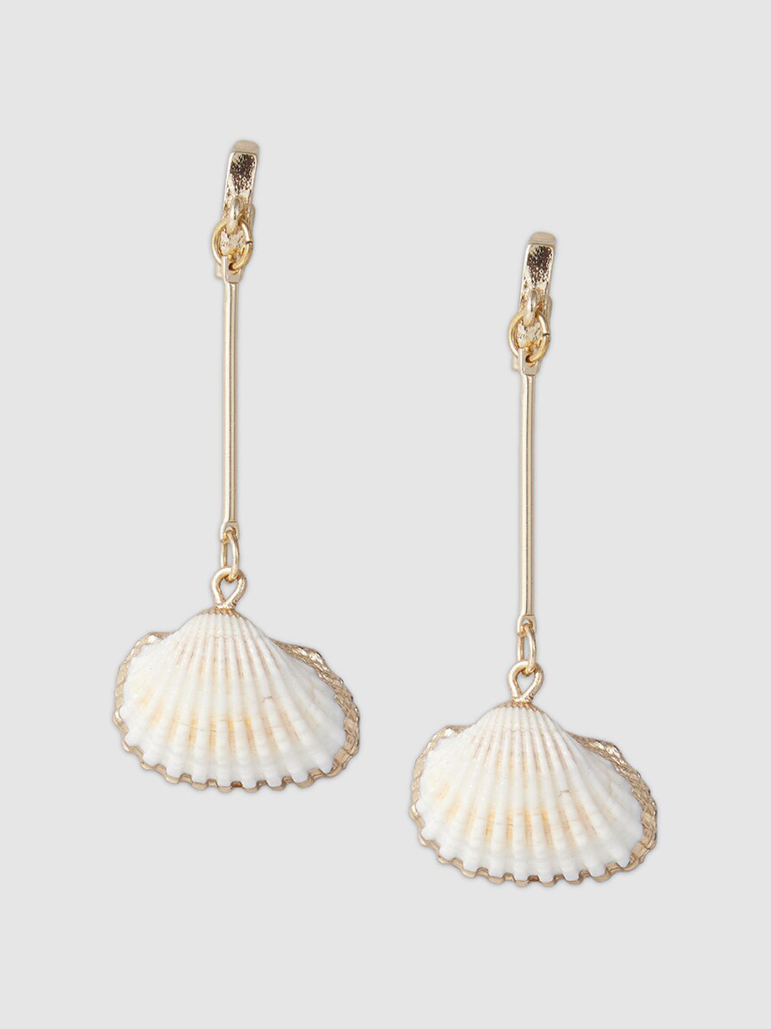 

Globus Gold-Plated Contemporary Drop Earrings