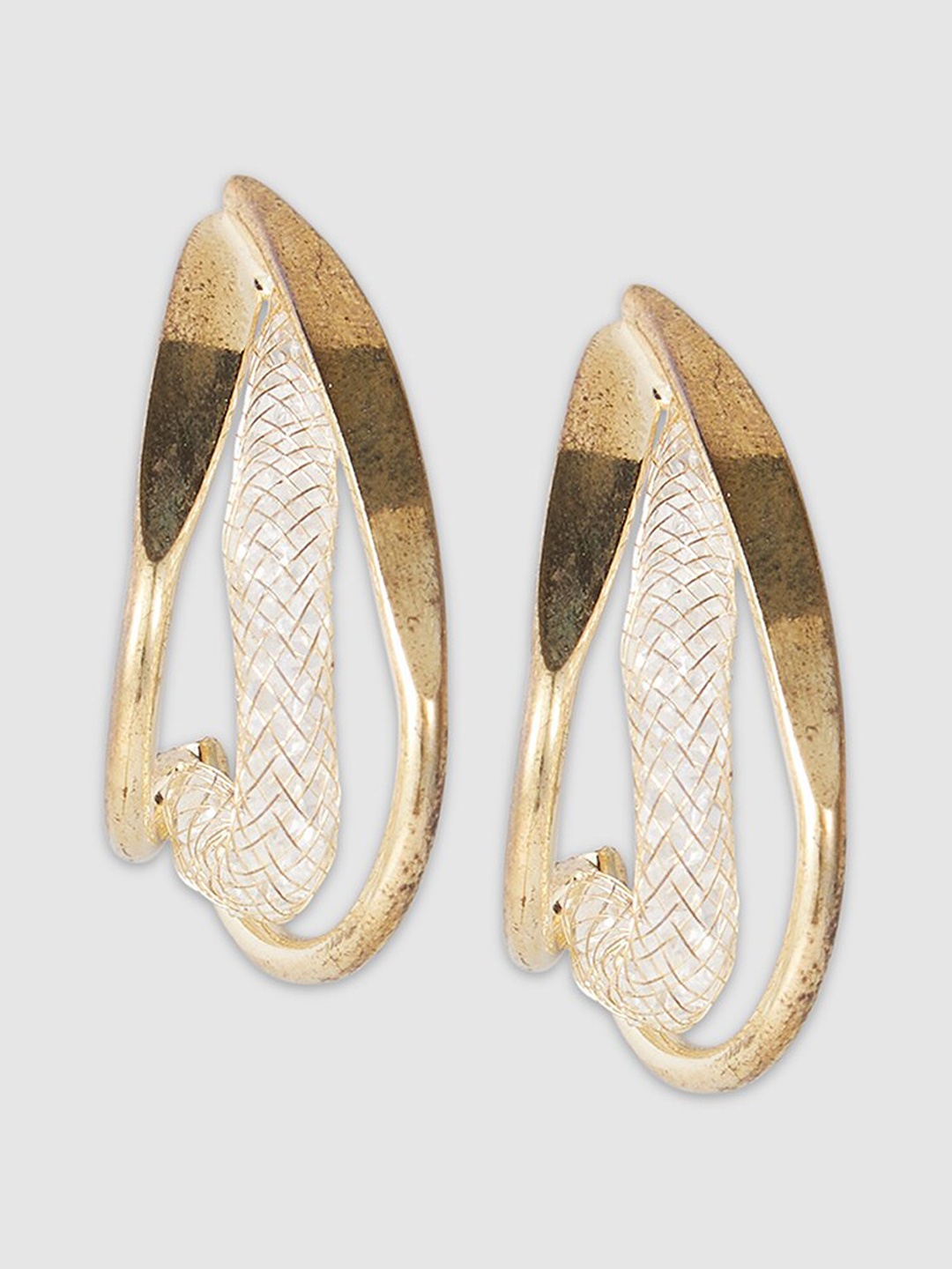 

Globus Gold-Plated Contemporary Stud Earrings