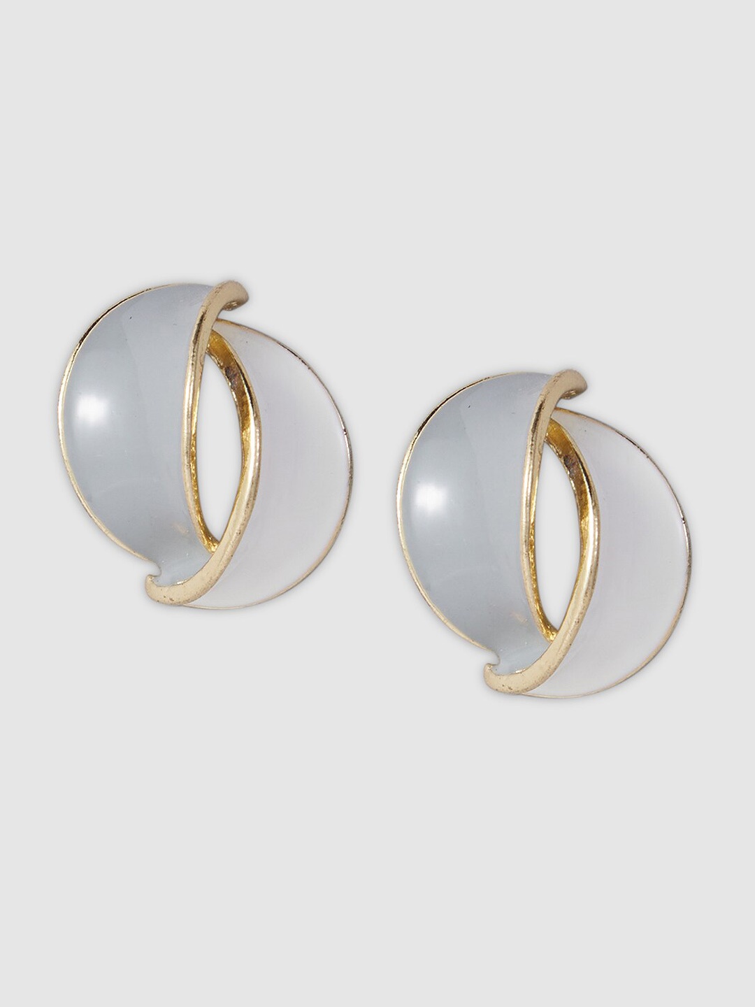 

Globus Gold-Plated Oval Studs Earrings