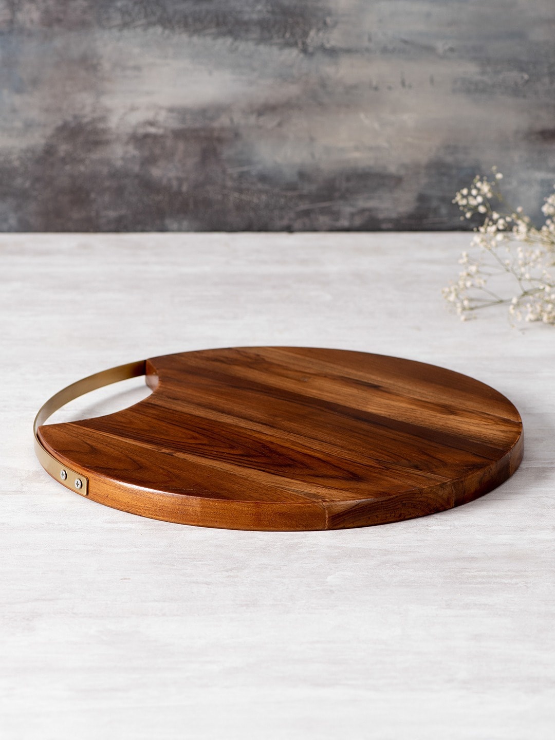 

nestroots Brown Wooden Serving Platter