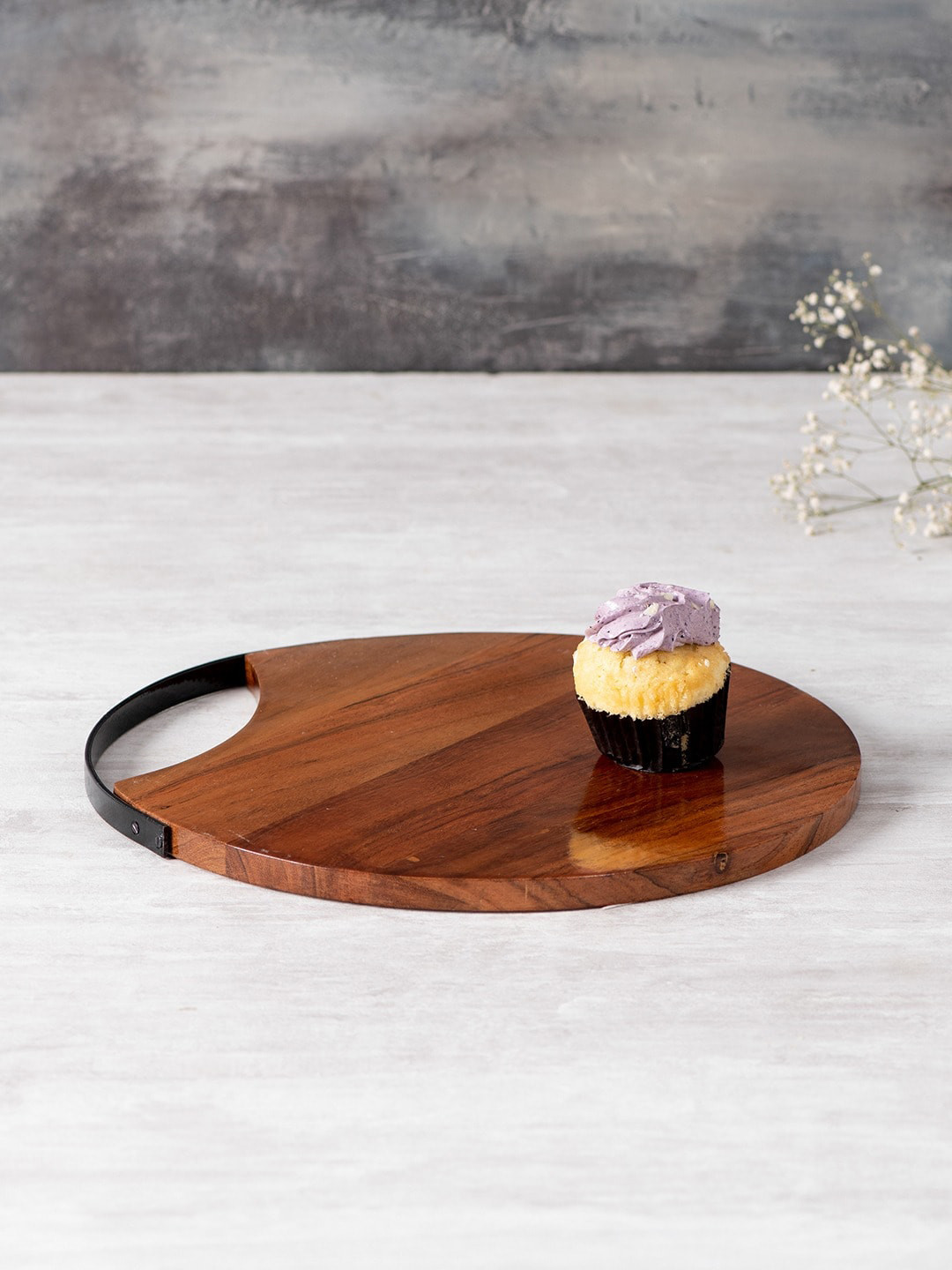 

nestroots Brown Wooden Serving Platter Tray
