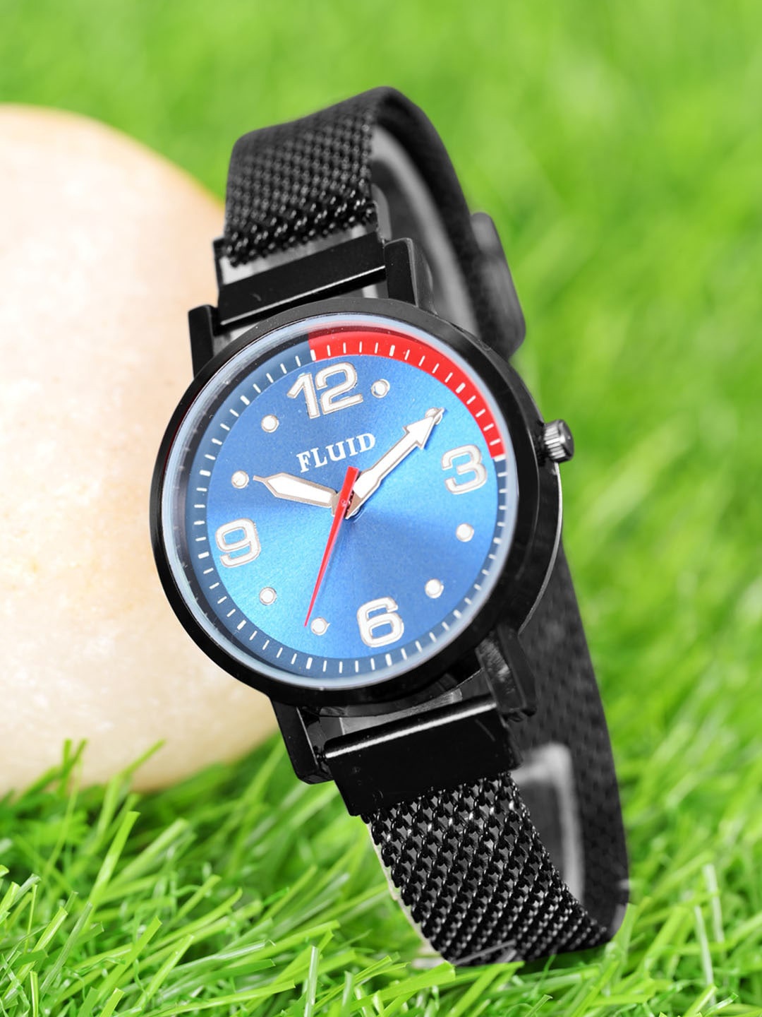 

FLUID Women Water Resistant Reset Time Analogue Watch FLWatch23-023-BK02, Blue