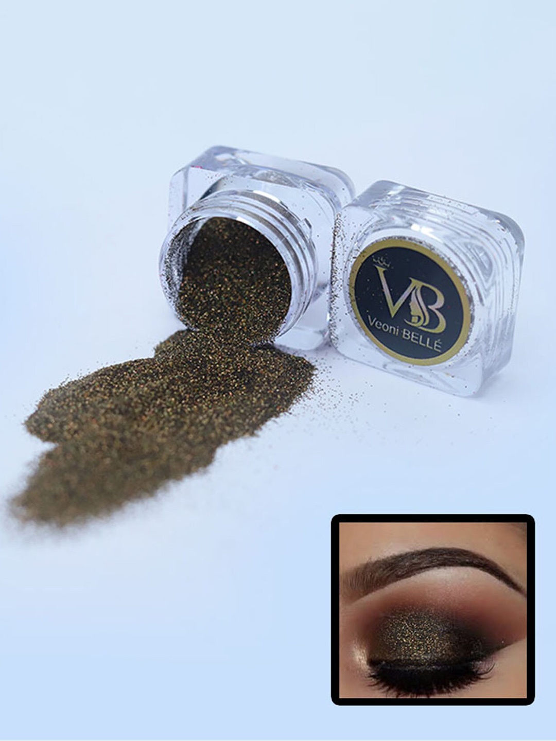 

Veoni BELLE Professional Cosmetics Pigment Loose Powder Eyeshadow - Antique Gold 1, Bronze