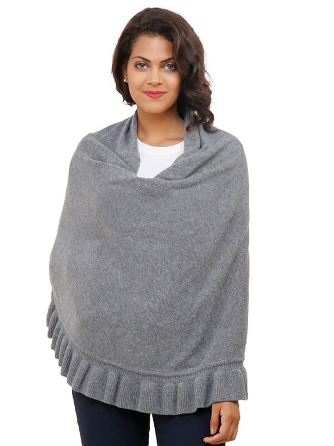 

Pluchi Grey Kimono Sleeve Top