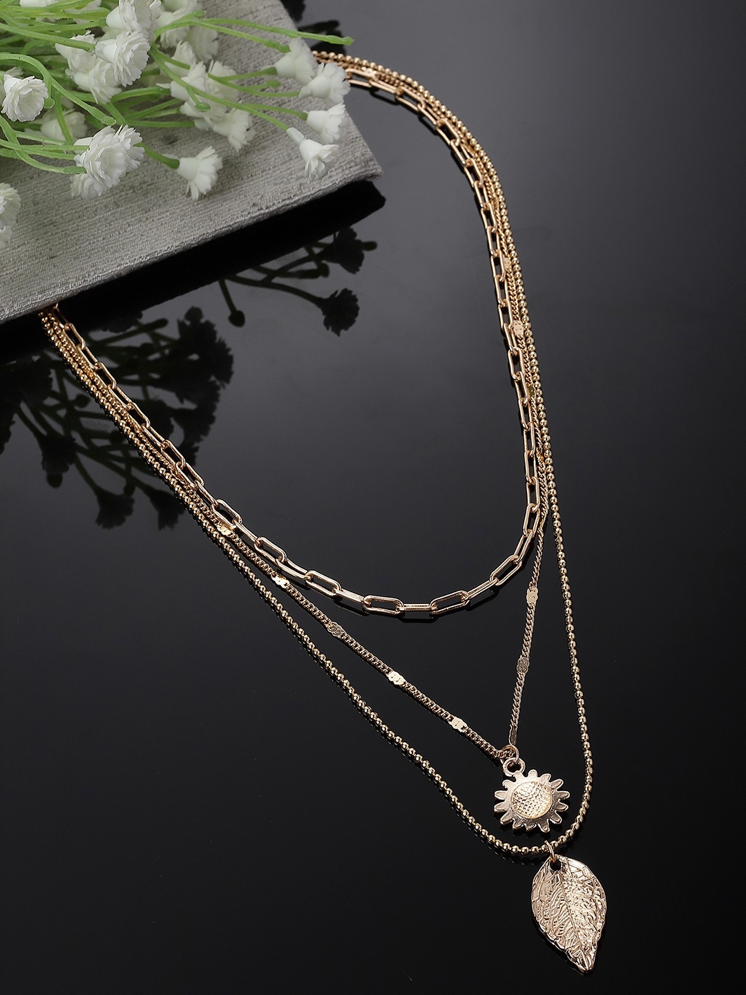 

KARATCART Gold-Plated Layered Chain