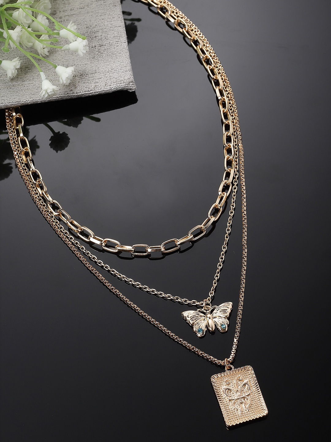 

KARATCART Gold-Plated Layered Chain