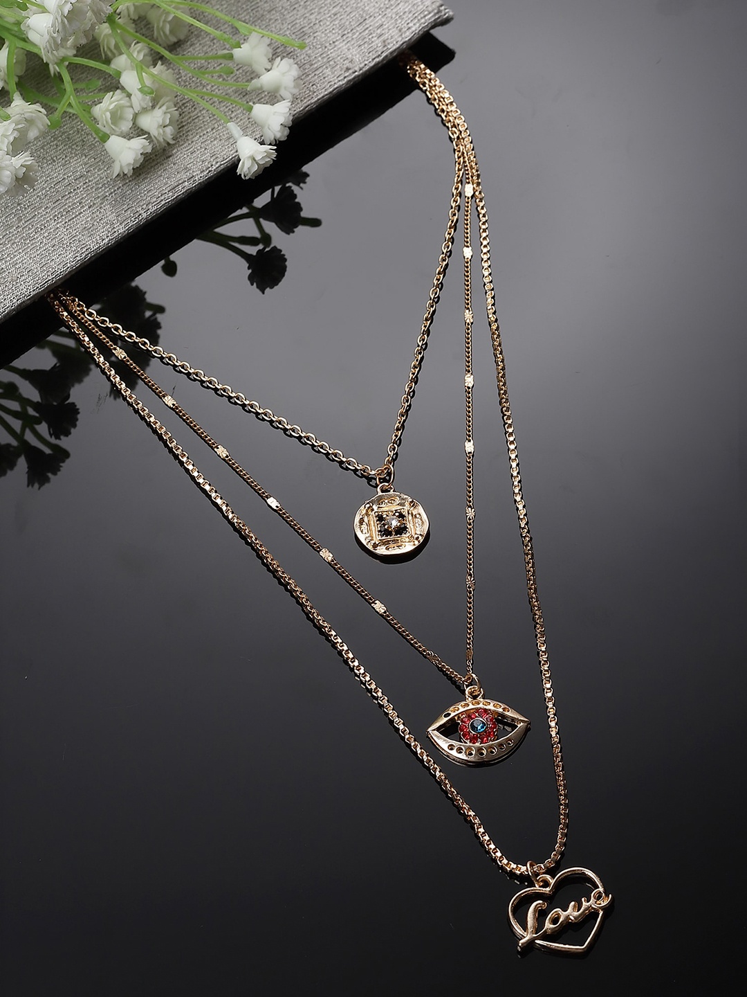 

KARATCART Gold-Plated Layered Chain