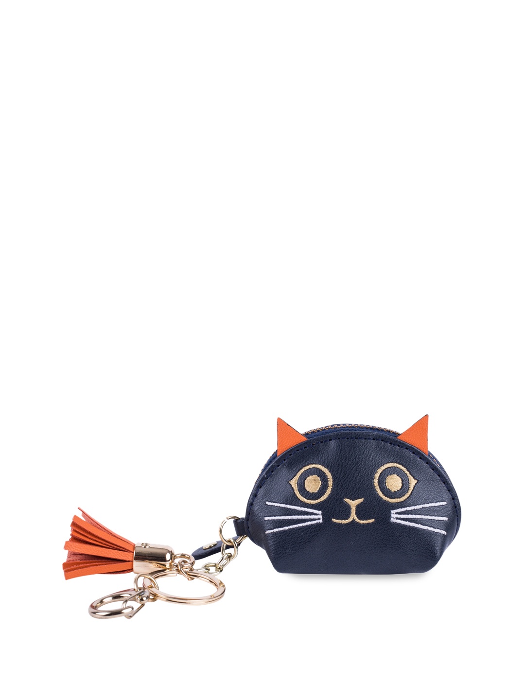 

Chumbak Navy Blue Embellished Clutch
