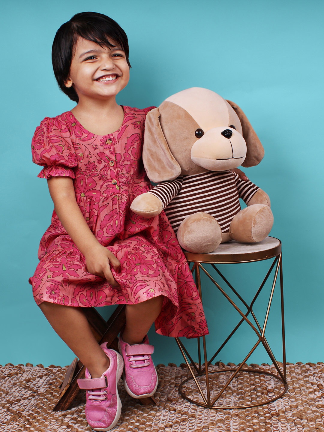 

DukieKooky Kids Dog Plush Soft Toy, Beige