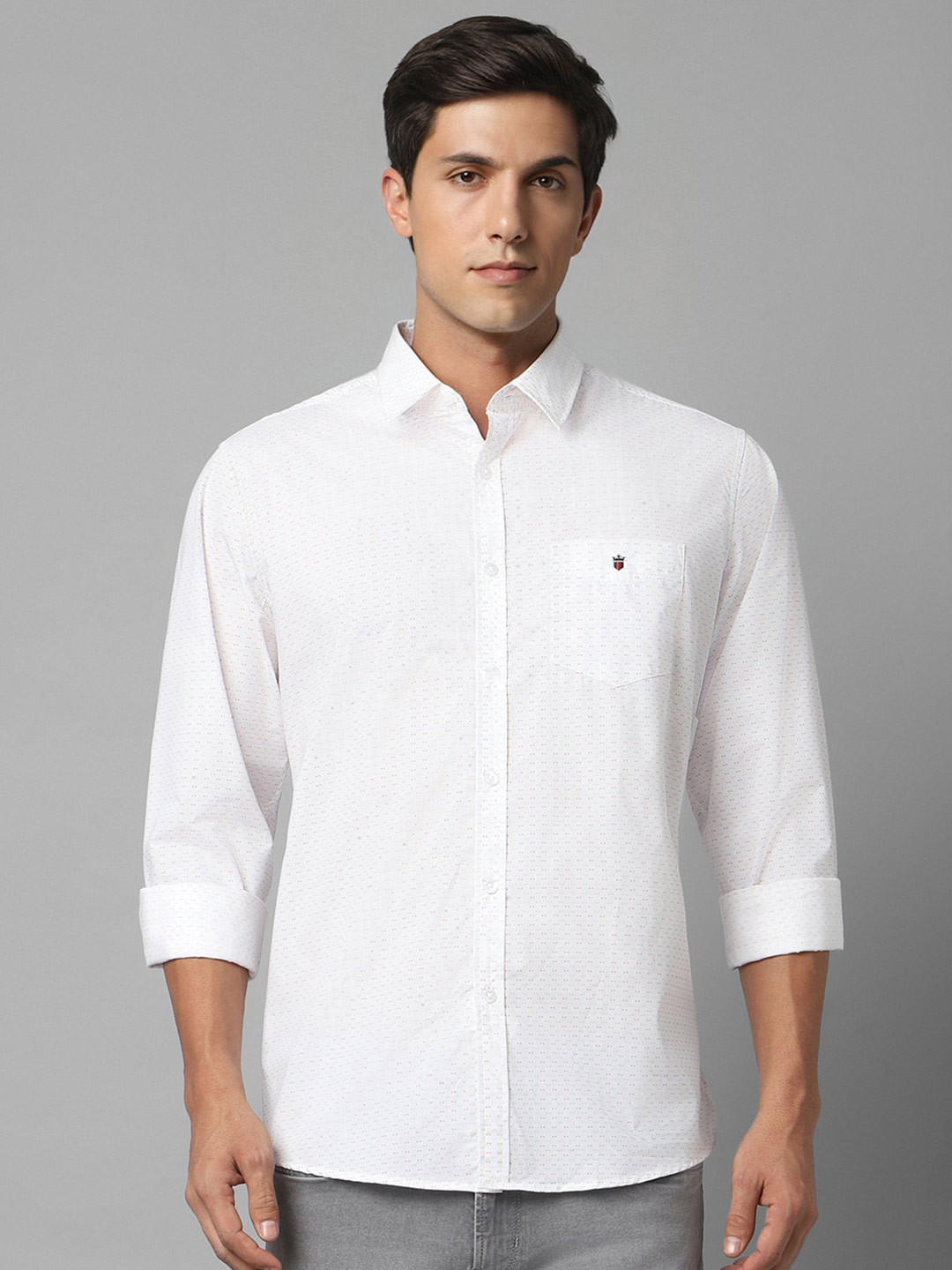 

Louis Philippe Sport Slim Fit Opaque Pure Cotton Casual Shirt, White