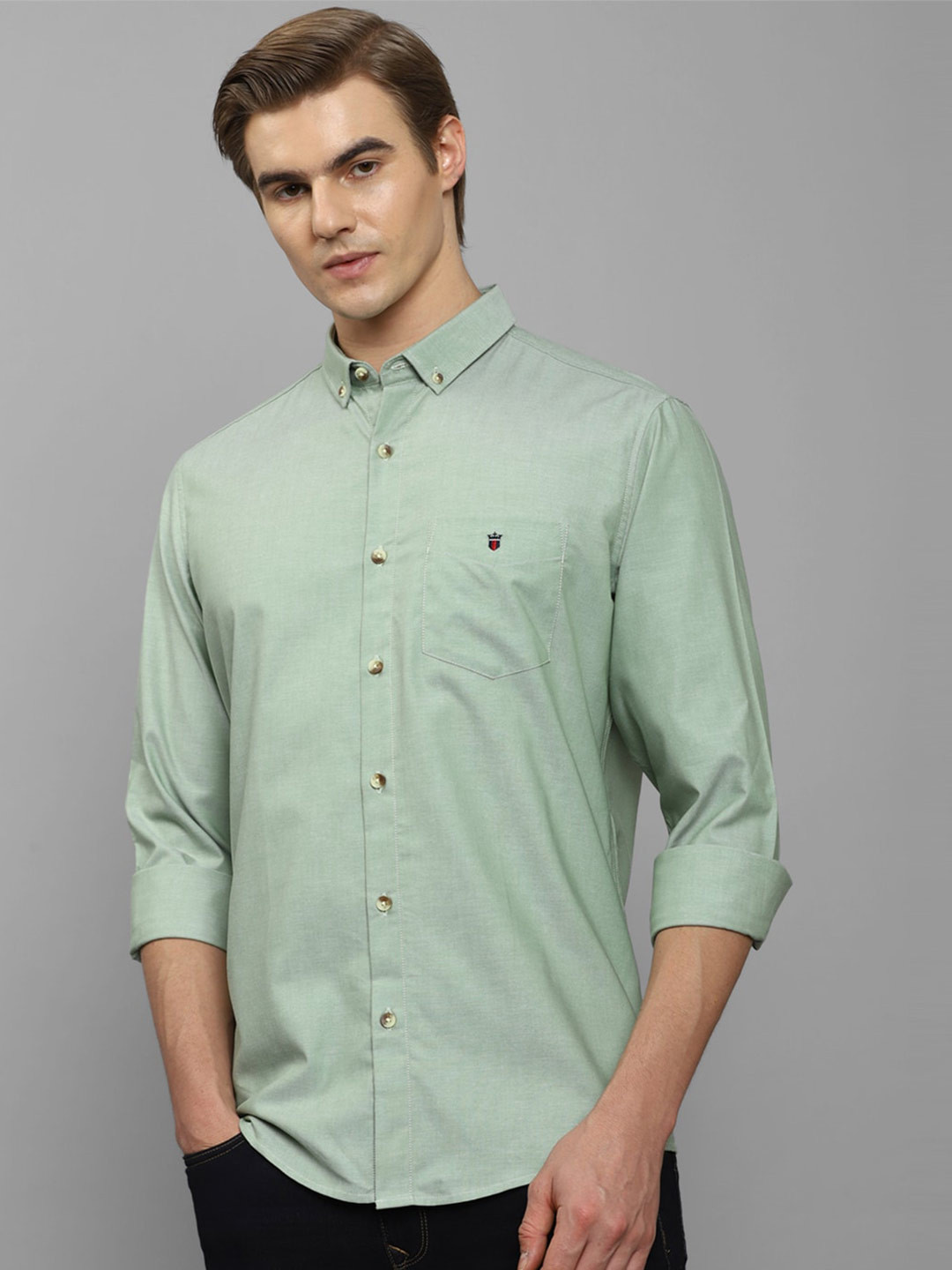 

Louis Philippe Sport Slim Fit Cotton Casual Shirt, Green