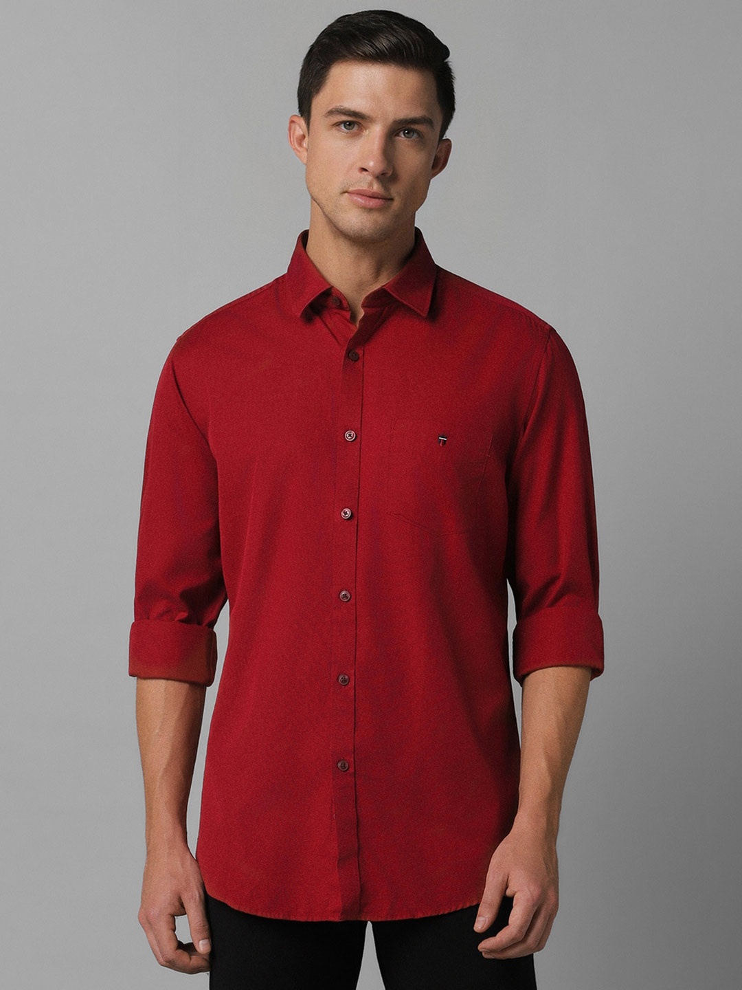 

Louis Philippe Sport Slim Fit Pure Cotton Casual Shirt, Red