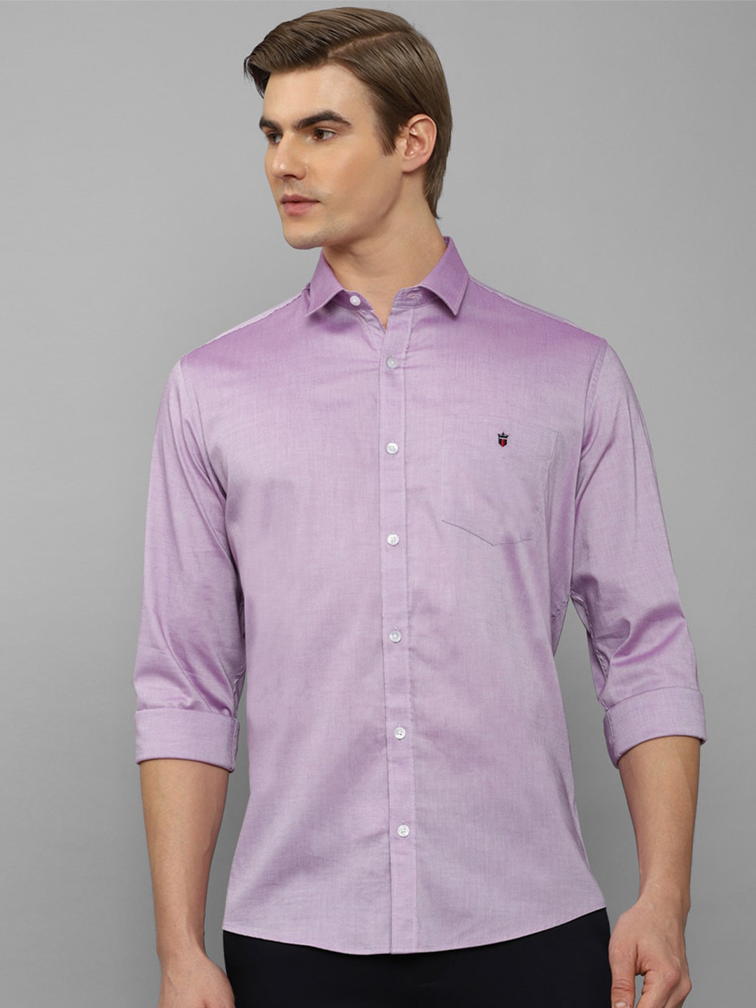 

Louis Philippe Sport Slim Fit Pure Cotton Casual Shirt, Purple