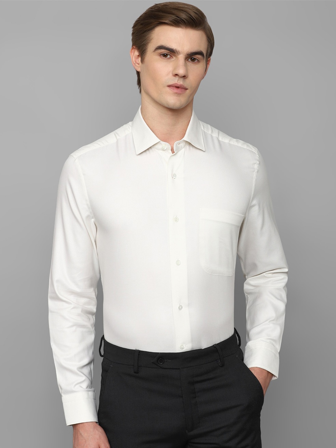 

Luxure by Louis Philippe Slim Fit Formal Shirt, Off white