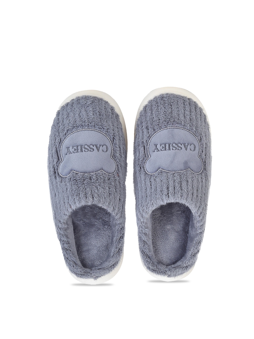 

CASSIEY Men Self Design Room Slippers, Grey