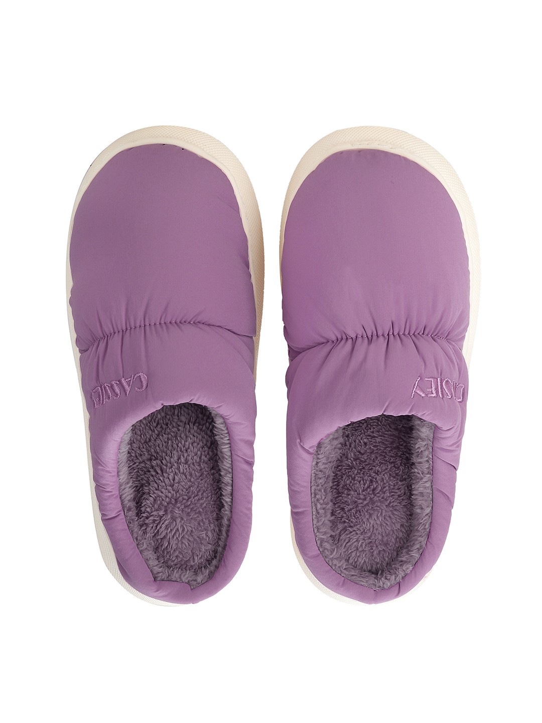 

CASSIEY Women Fur Room Slippers, Purple