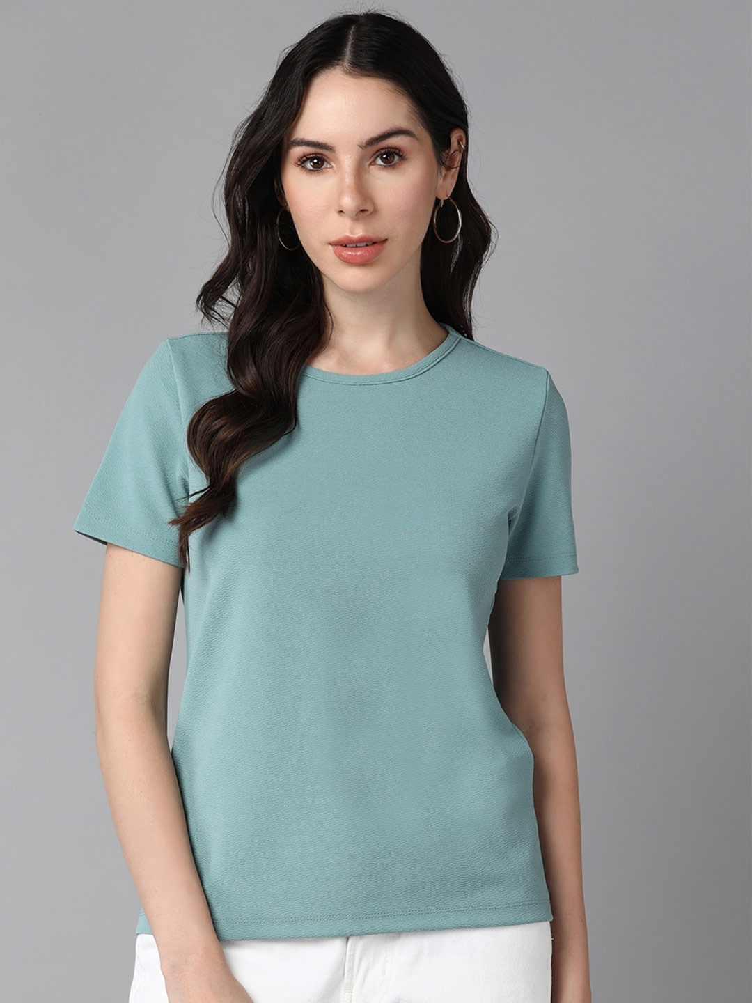 

Roadster Round Neck Top, Green