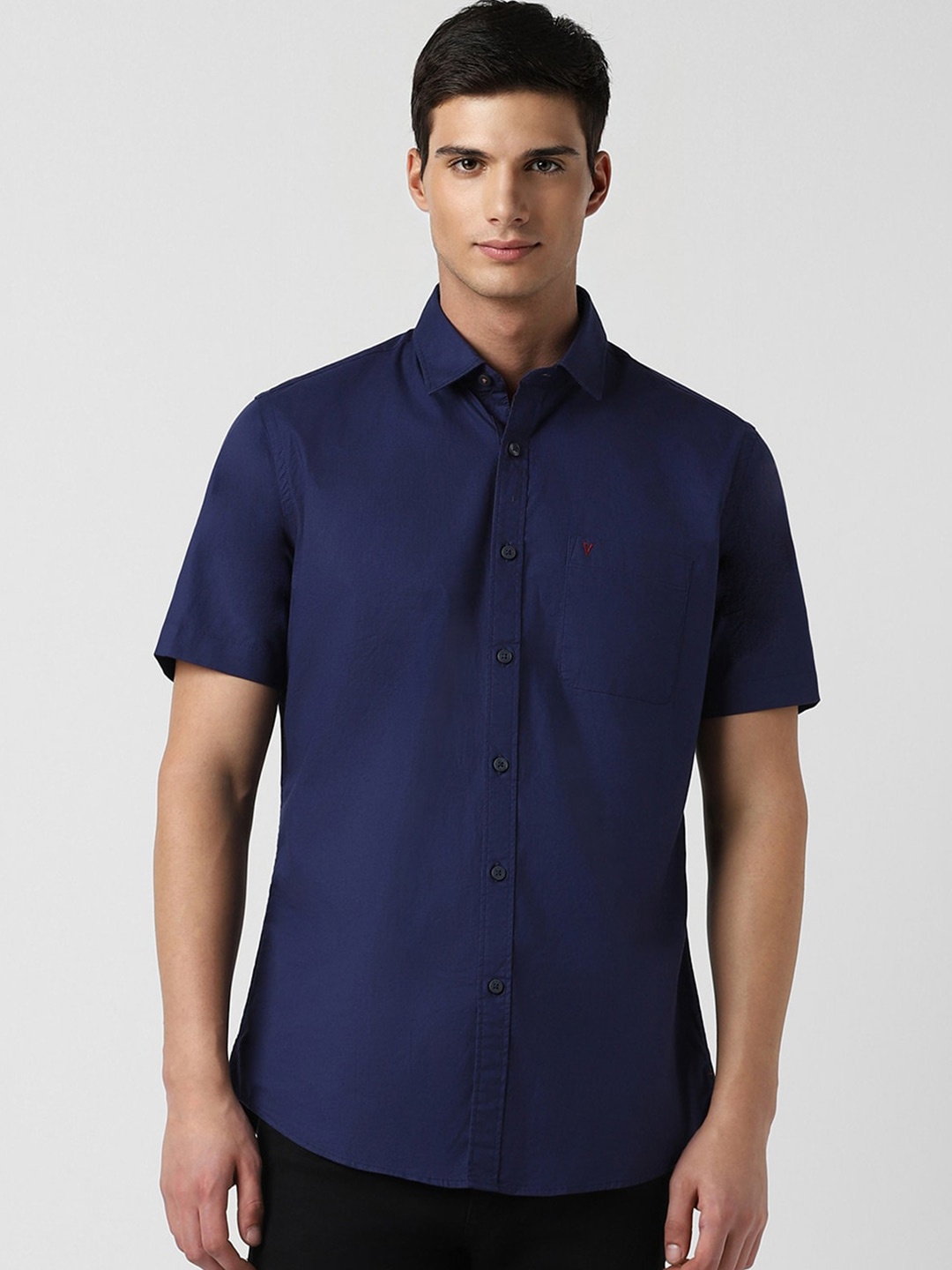 

Van Heusen Sport Slim Fit Opaque Casual Shirt, Blue