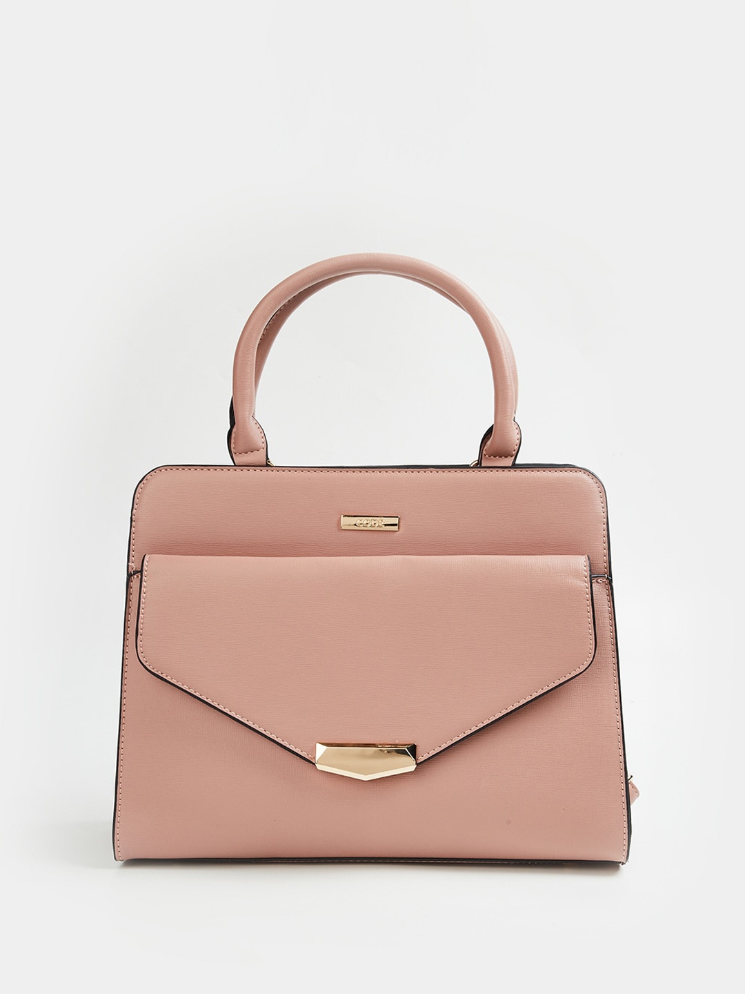 

CODE by Lifestyle Textured Structured Handheld Bag, Mauve