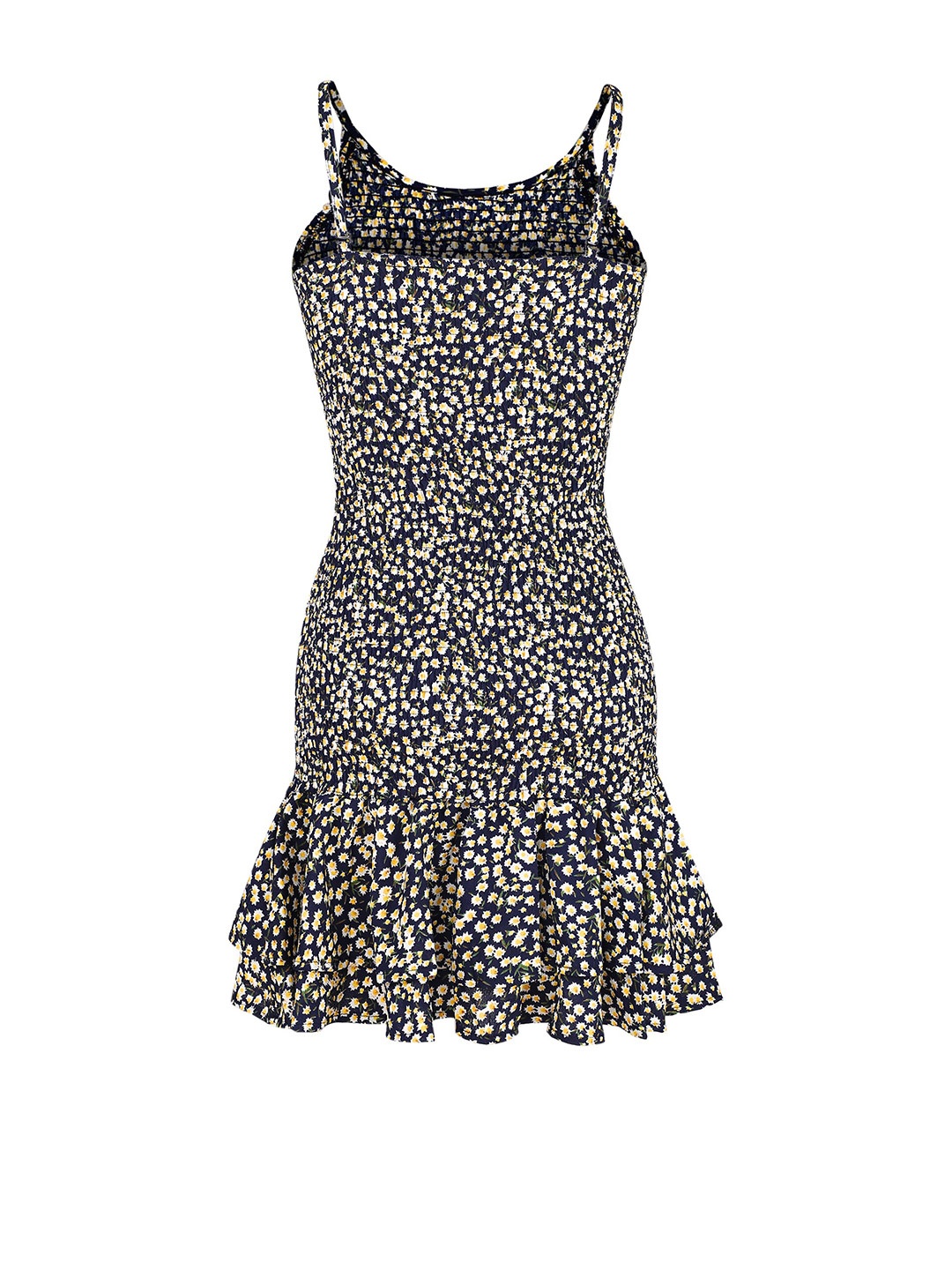 

LULU & SKY Shoulder Straps Print Drop-Waist Dress, Blue