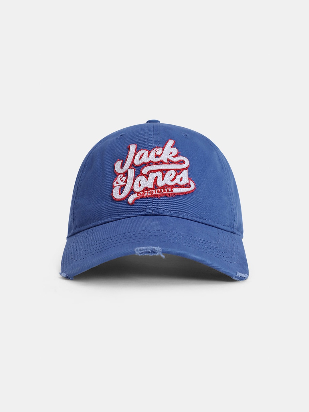 

Jack & Jones Men Printed Pure Cotton Baseball Cap, Blue