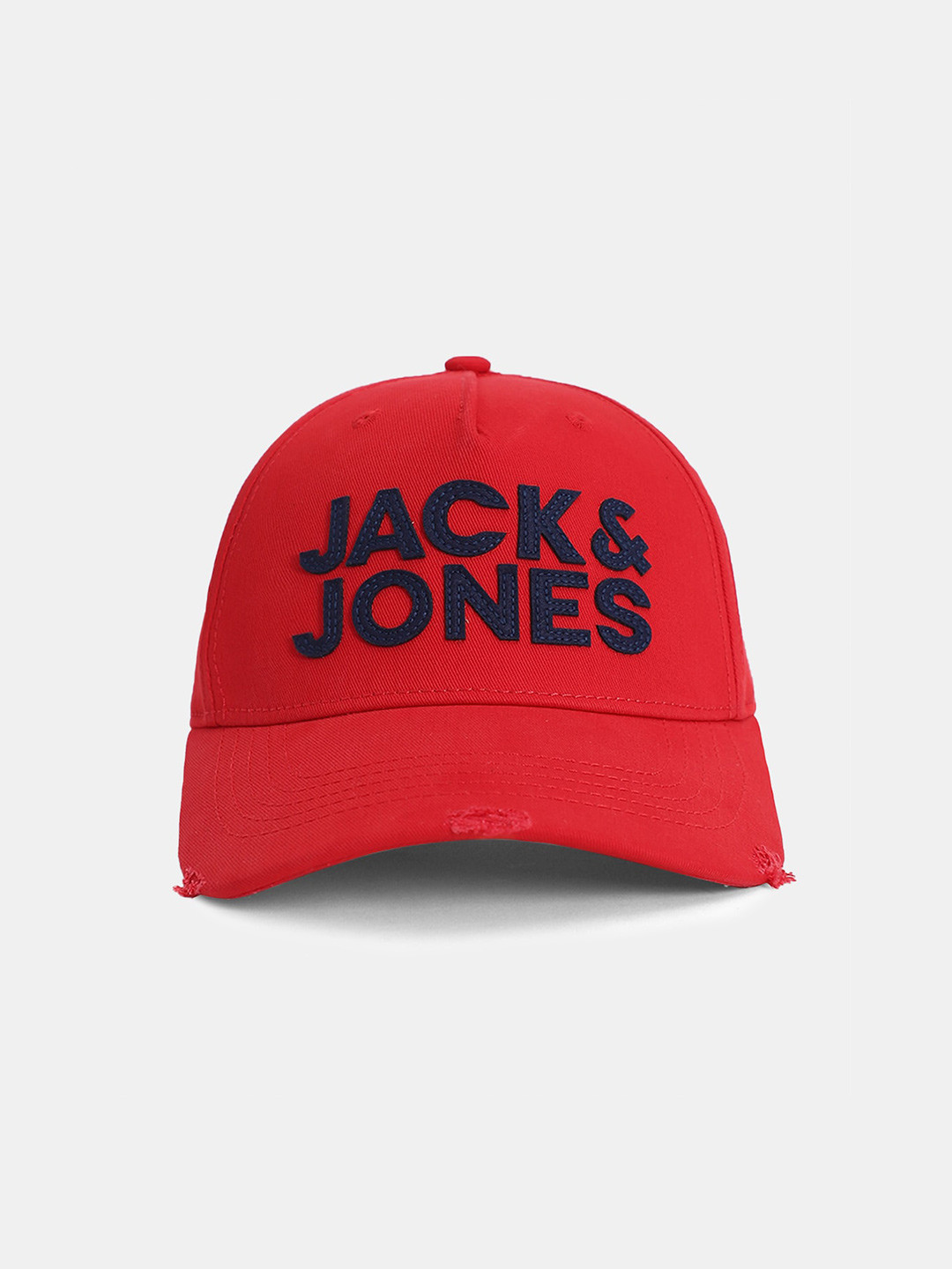 

Jack & Jones Men Printed Pure Cotton Baseball Cap, Red