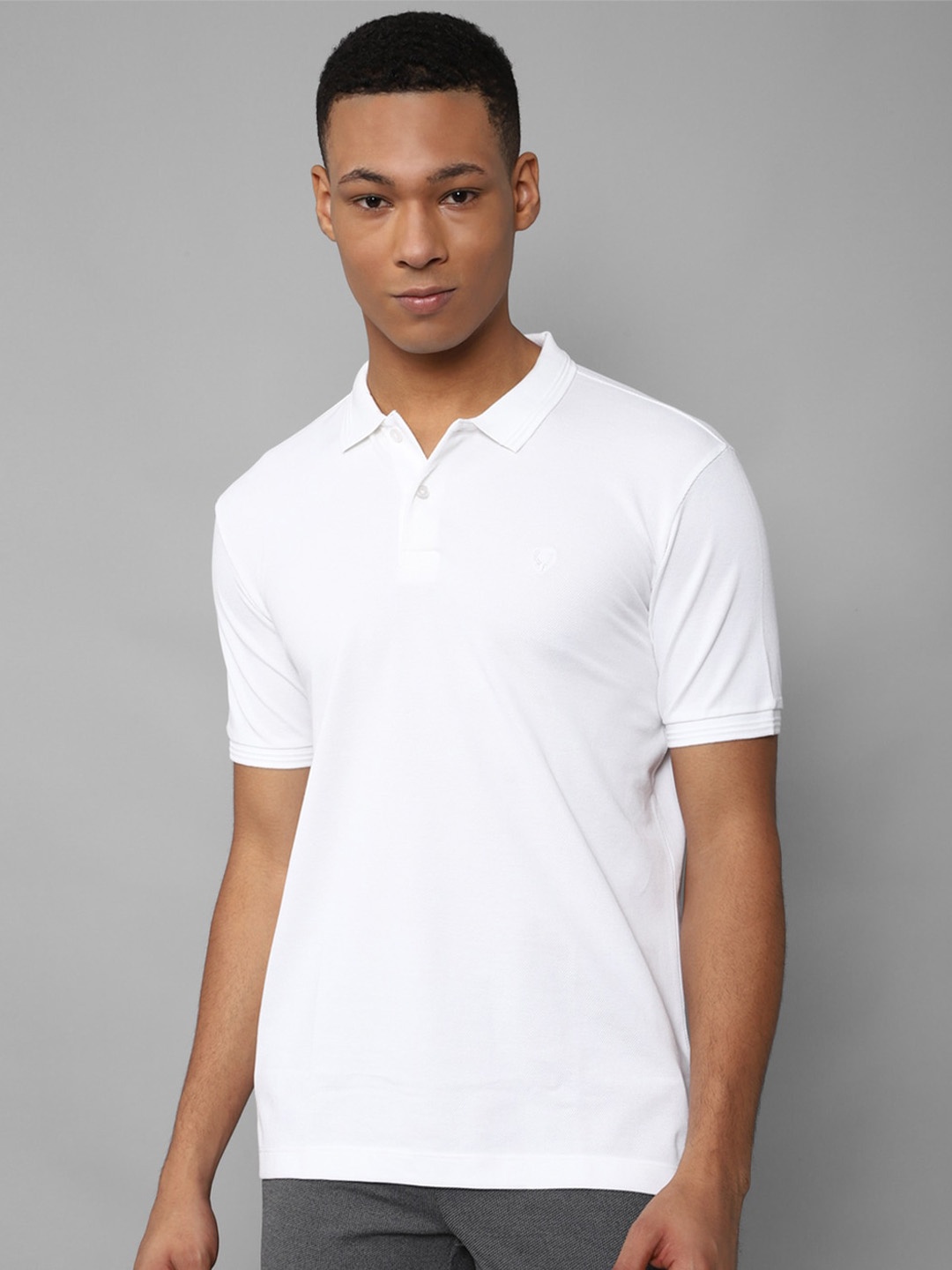 

Allen Solly Polo Collar Pure Cotton T-shirt, White