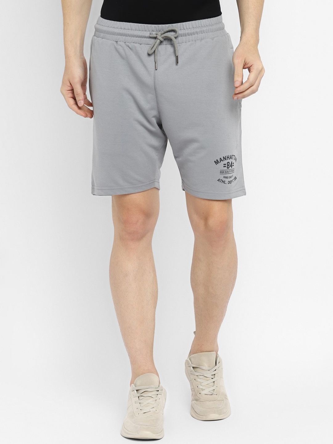 

Metronaut Men Regular Fit Mid-Rise Shorts, Grey