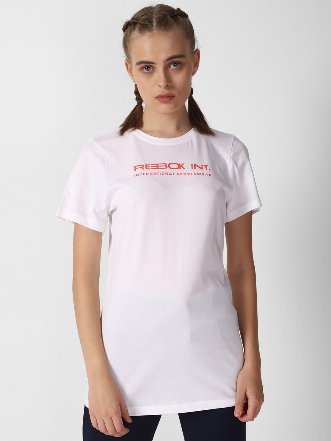 

Reebok Printed Pure Cotton T-Shirt, White