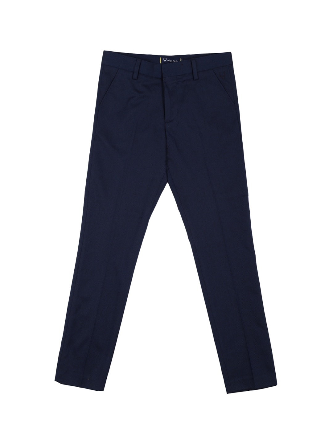

Allen Solly Junior Boys Navy Blue Slim Fit Cotton Chinos Trousers