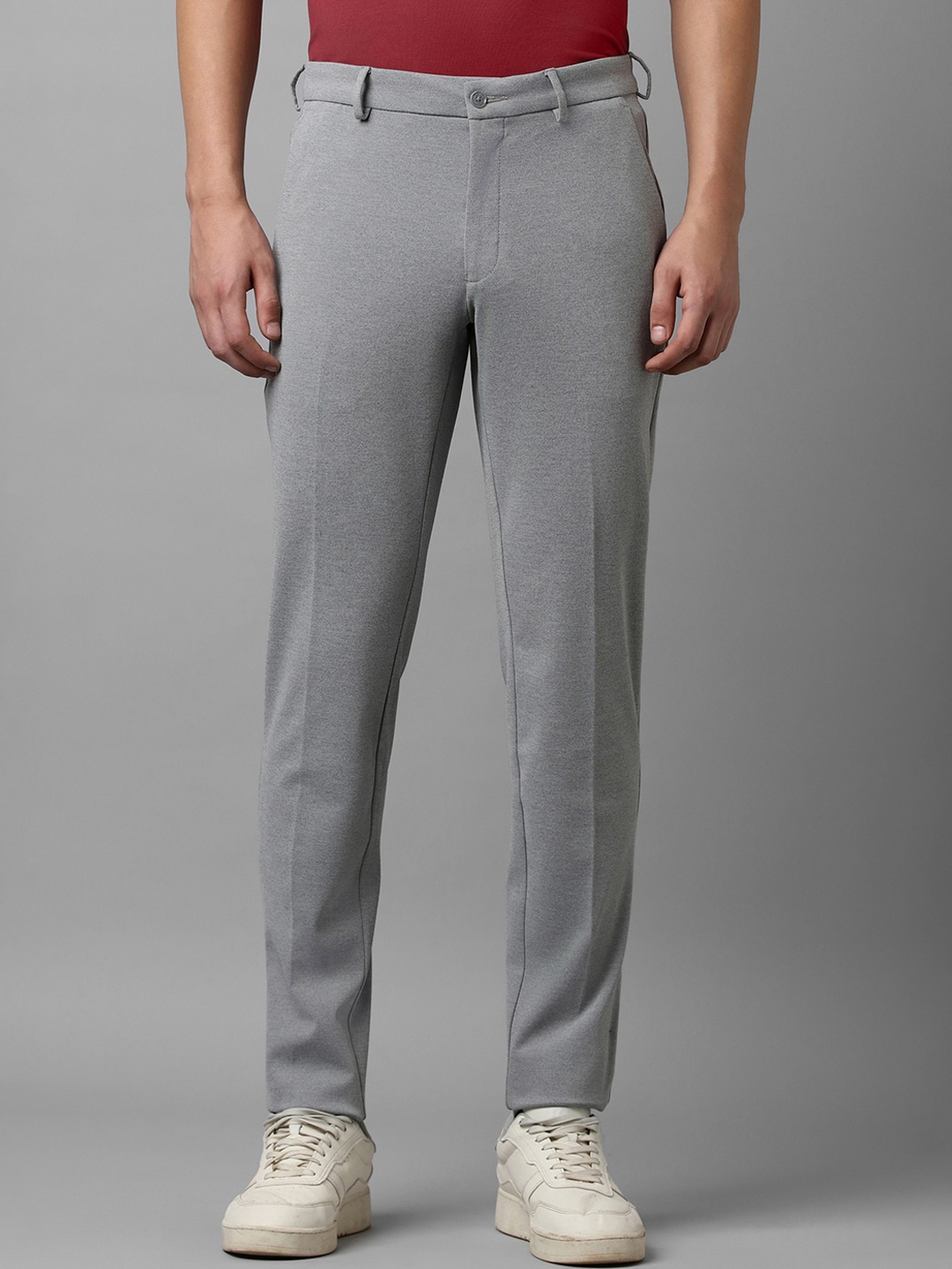 

Louis Philippe Men Mid Rise Slim Fit Chinos, Grey