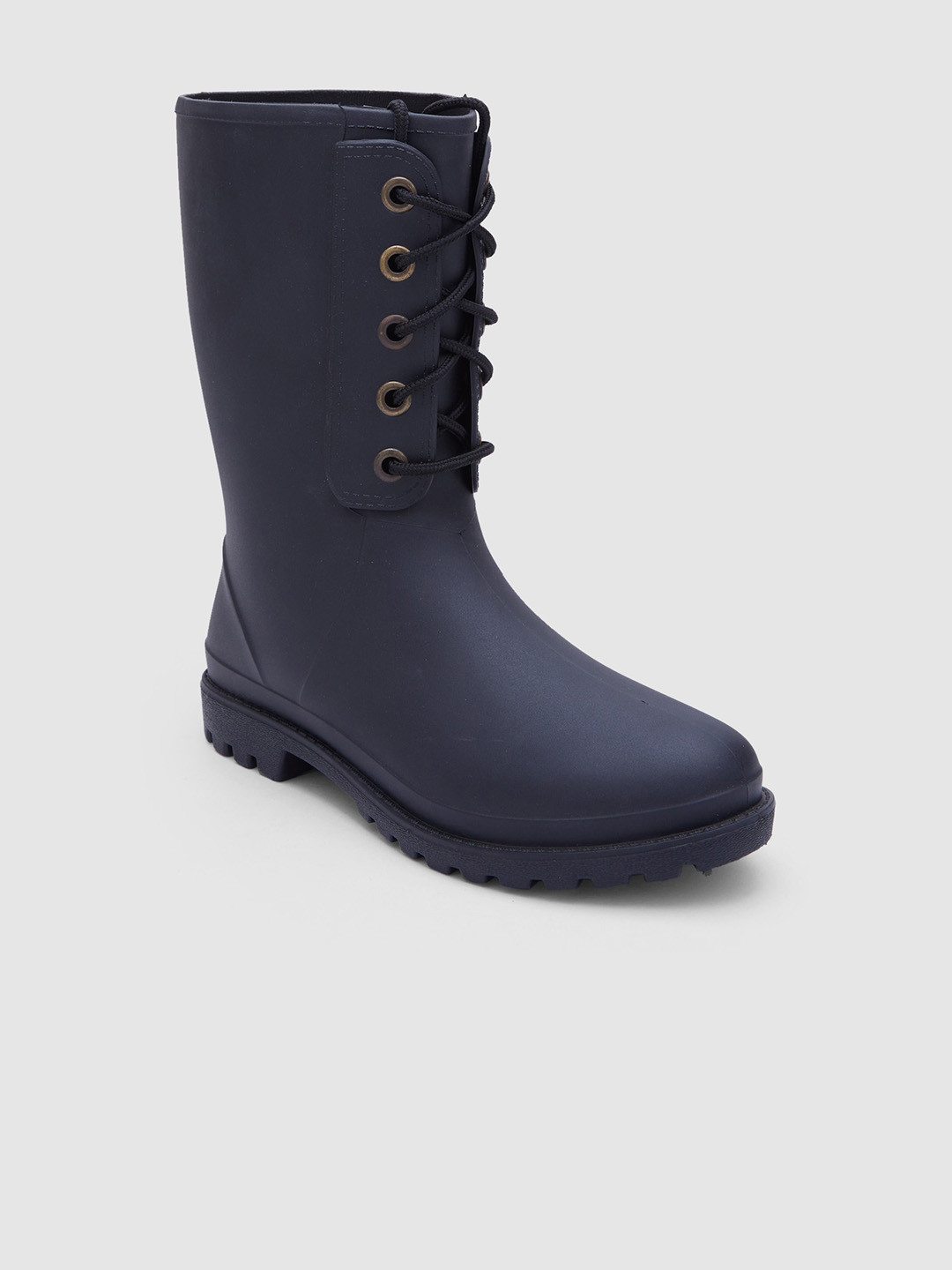 

Sole To Soul Women High-Top Rain Boots, Black
