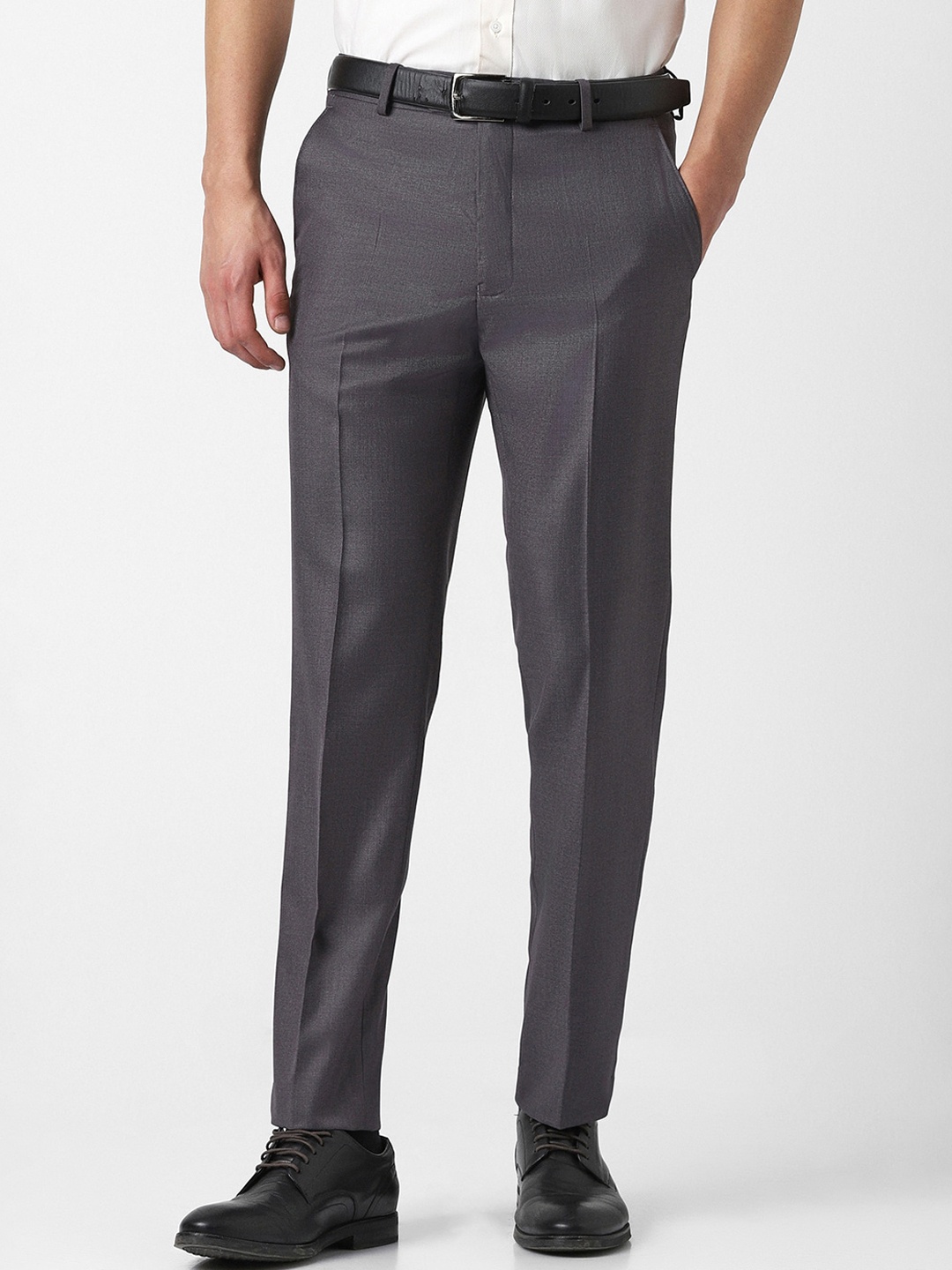 

Van Heusen Men Slim Fit Formal Trousers, Grey