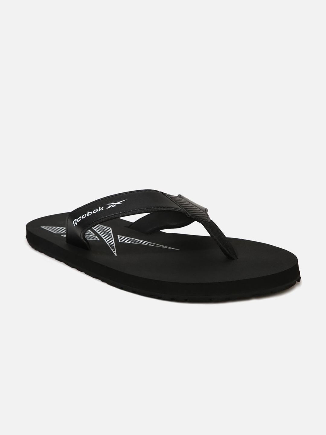 

Reebok Men Reinvented Thong Flip-Flops, Black