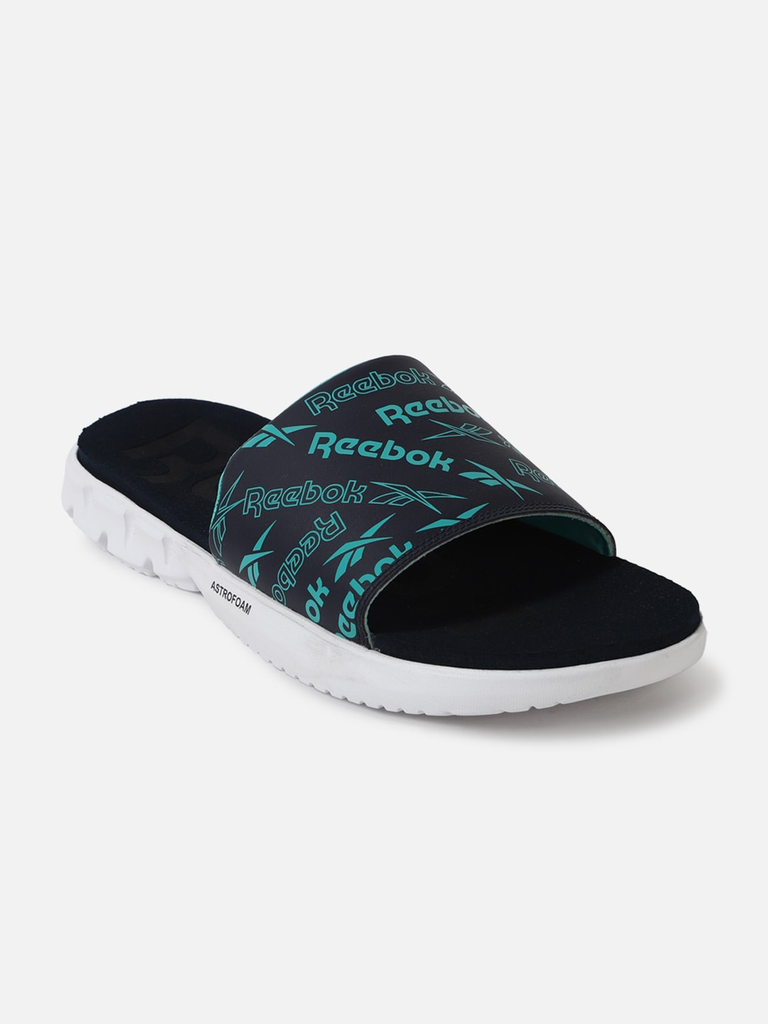 

Reebok Men Ftw Printed Sliders, Navy blue