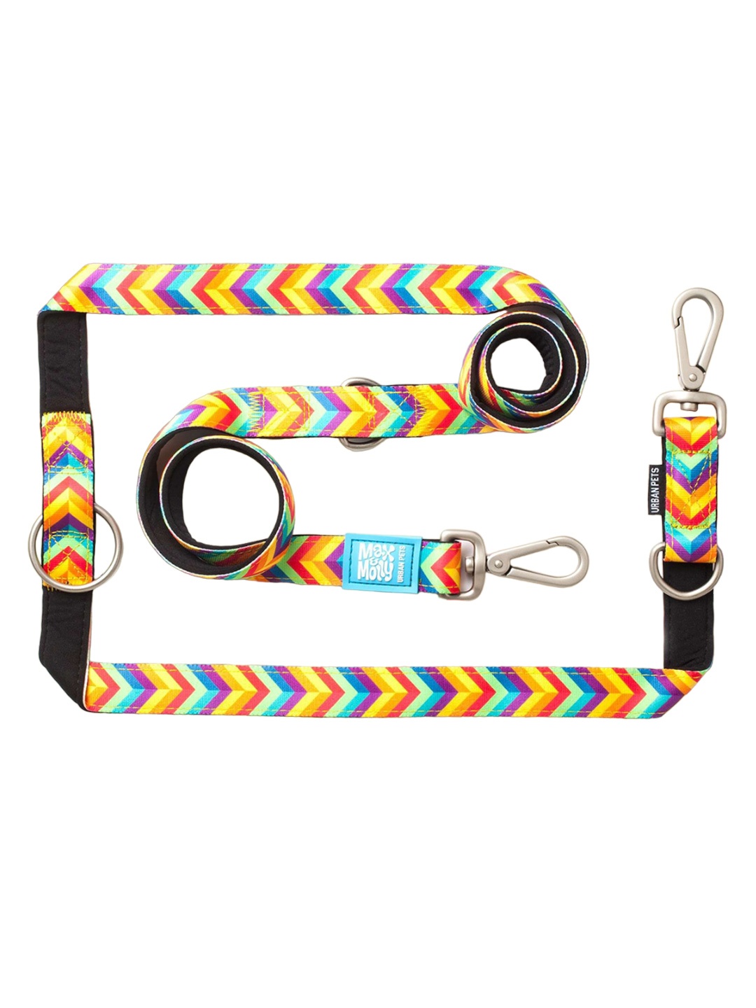 Max & Molly Printed Dog Training Leash, Black