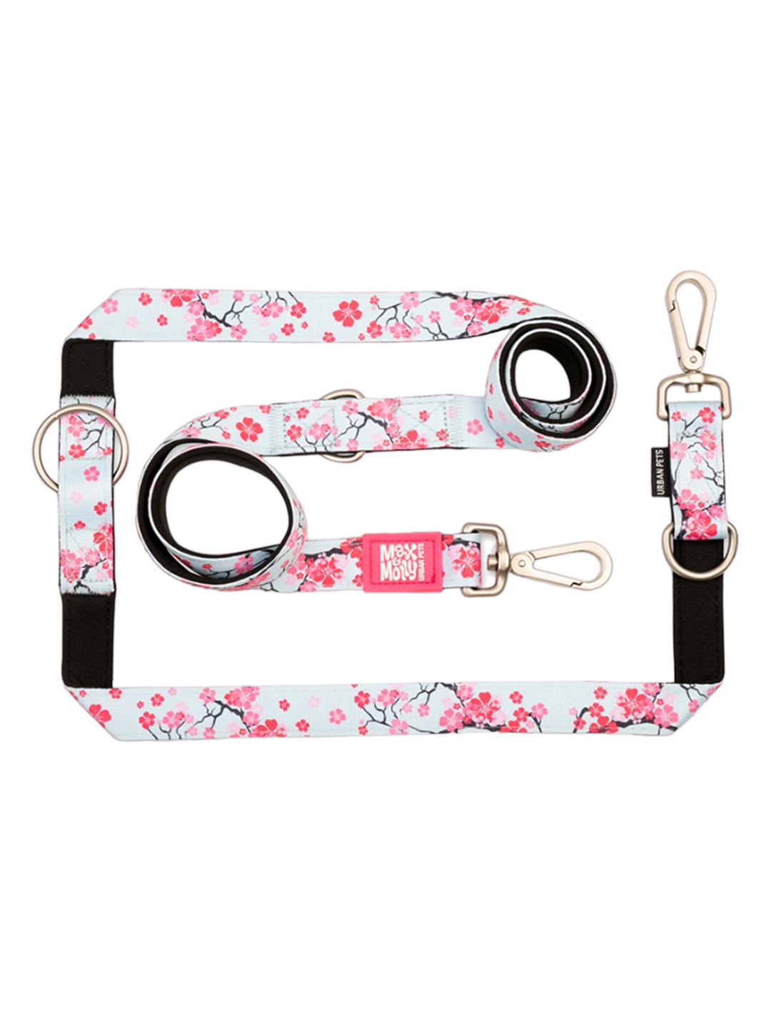 

Max & Molly Floral Printed Dog Training Leash, Blue