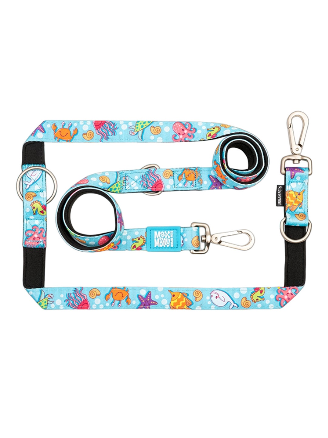 Max & Molly Printed Dog Training Leash, Blue
