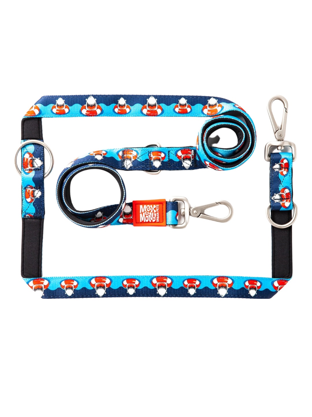 

Max & Molly Printed Dog Training Leash, Blue