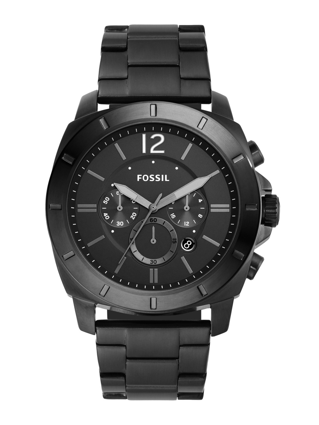 Fossil Men Stainless Steel Bracelet Style Straps Analogue Watch BQ2759, Black