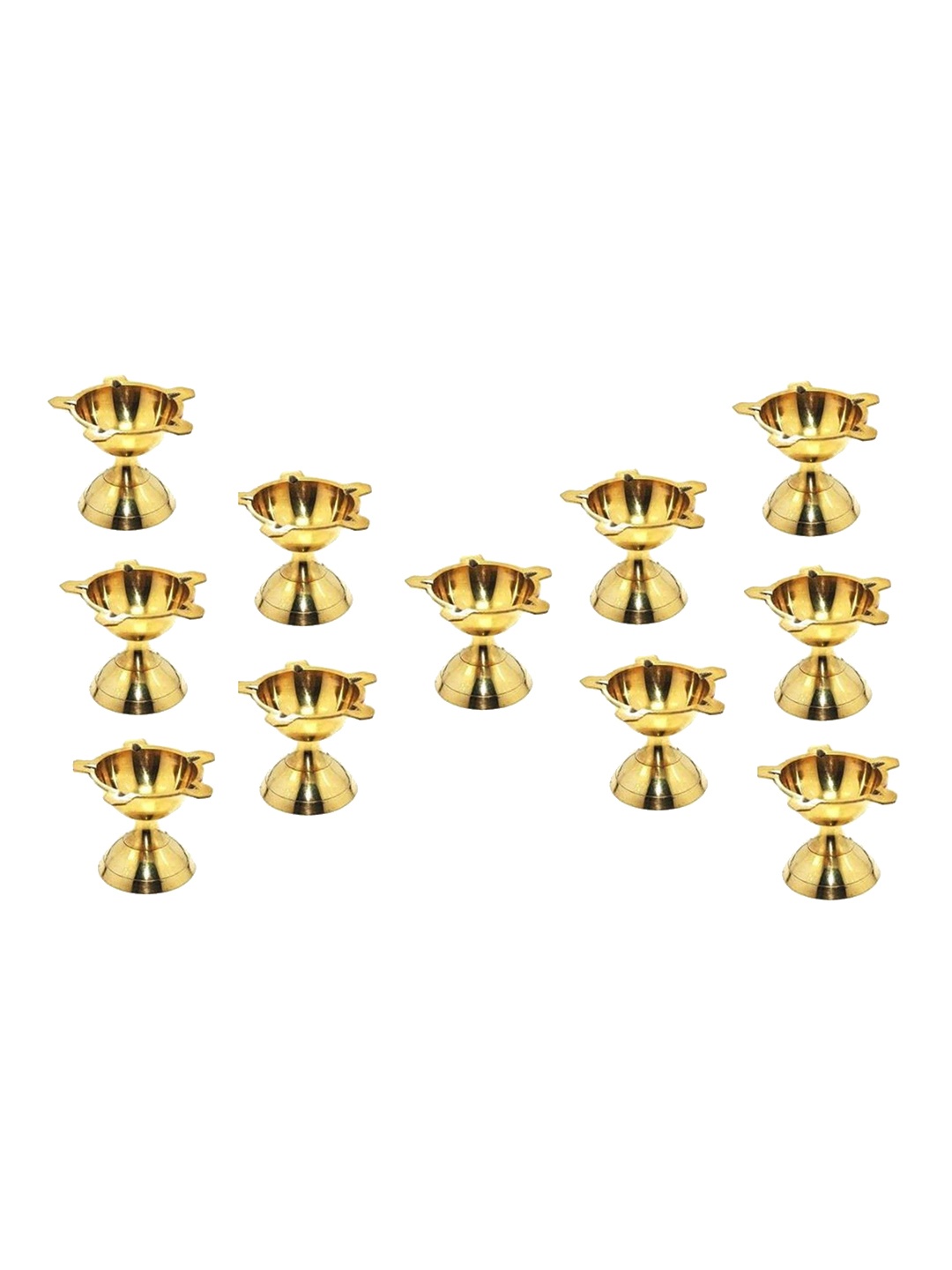 Fashion Bizz Gold Toned11 Pieces Star-Shaped Diyas