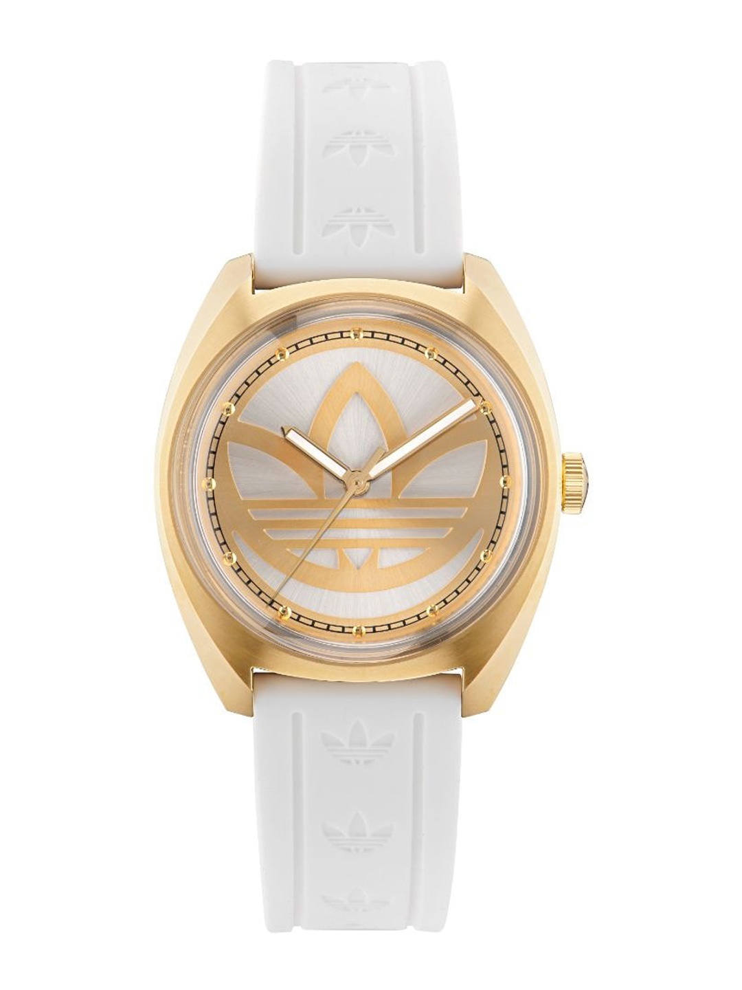 

ADIDAS Originals Unisex Embellished Dial & Straps Analogue Watch AOFH23012, Silver