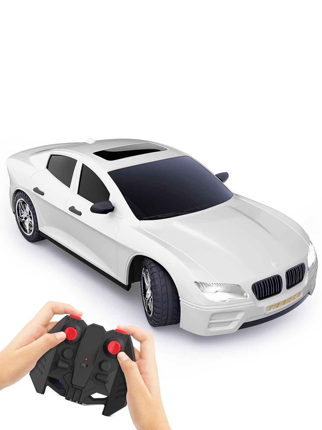 

Mirana Kids Tracer C-Type USB Rechargeable Remote Controlled Racing RC Car, White
