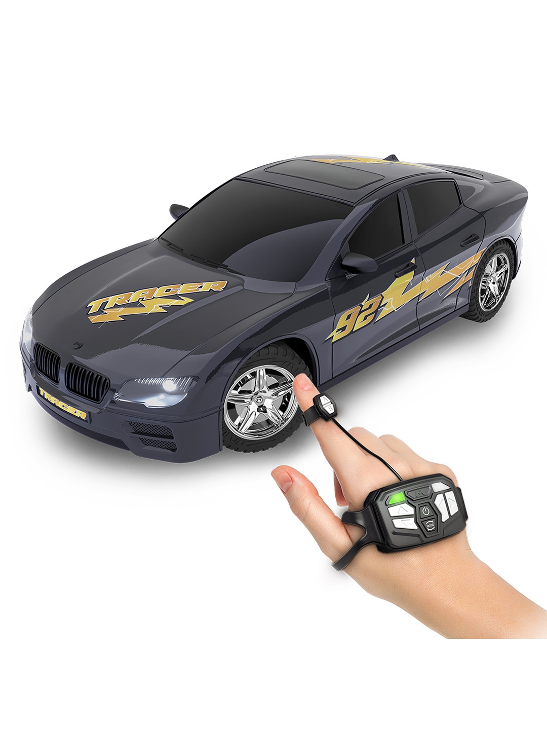 

Mirana Tracer C-Type USB Rechargeable Gesture Watch Controlled Racing Car, Grey