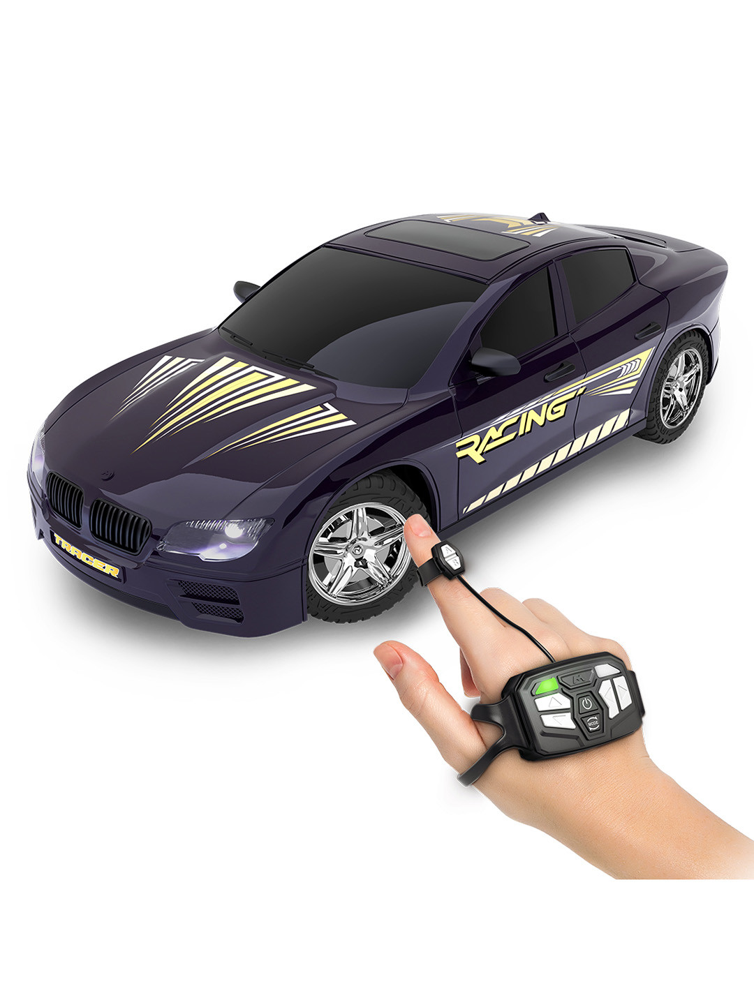 

Mirana Kids Tracer C-Type USB Rechargeable Gesture Watch Controlled Racing RC Car, Purple