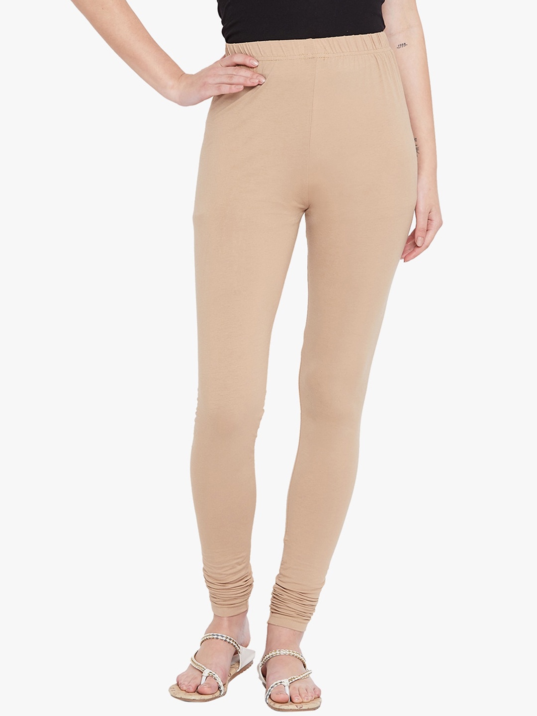 

THE PAJAMA FACTORY Churidar Length Leggings, Brown