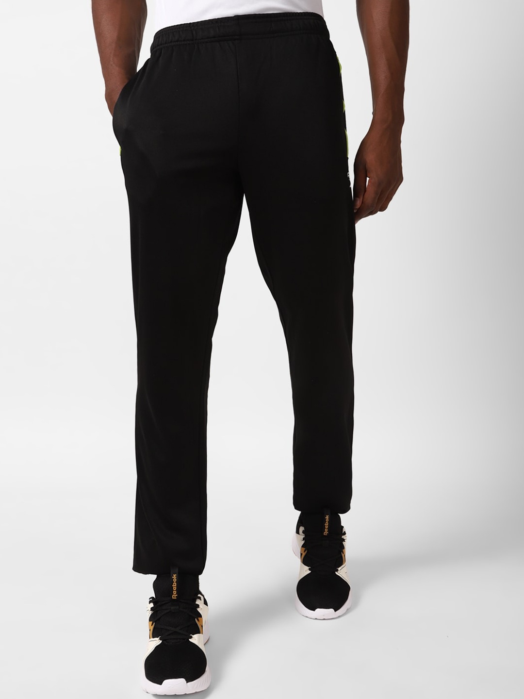 

Reebok Men Mid Rise Track Pant, Black