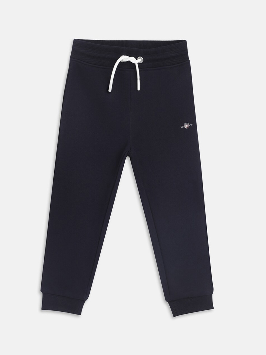 

GANT Boys Regular Fit Mid-Rise Side Pockets Joggers, Navy blue