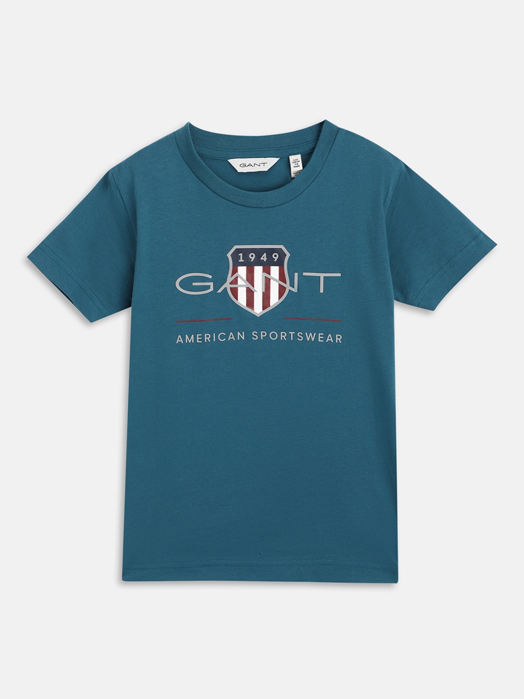 

GANT Boys Typography Printed Cotton T-shirt, Blue